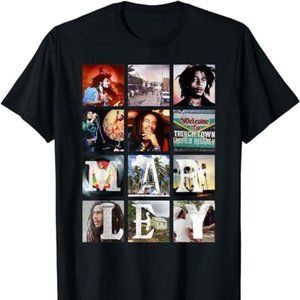 Bob Marley Block Images T-Shirt